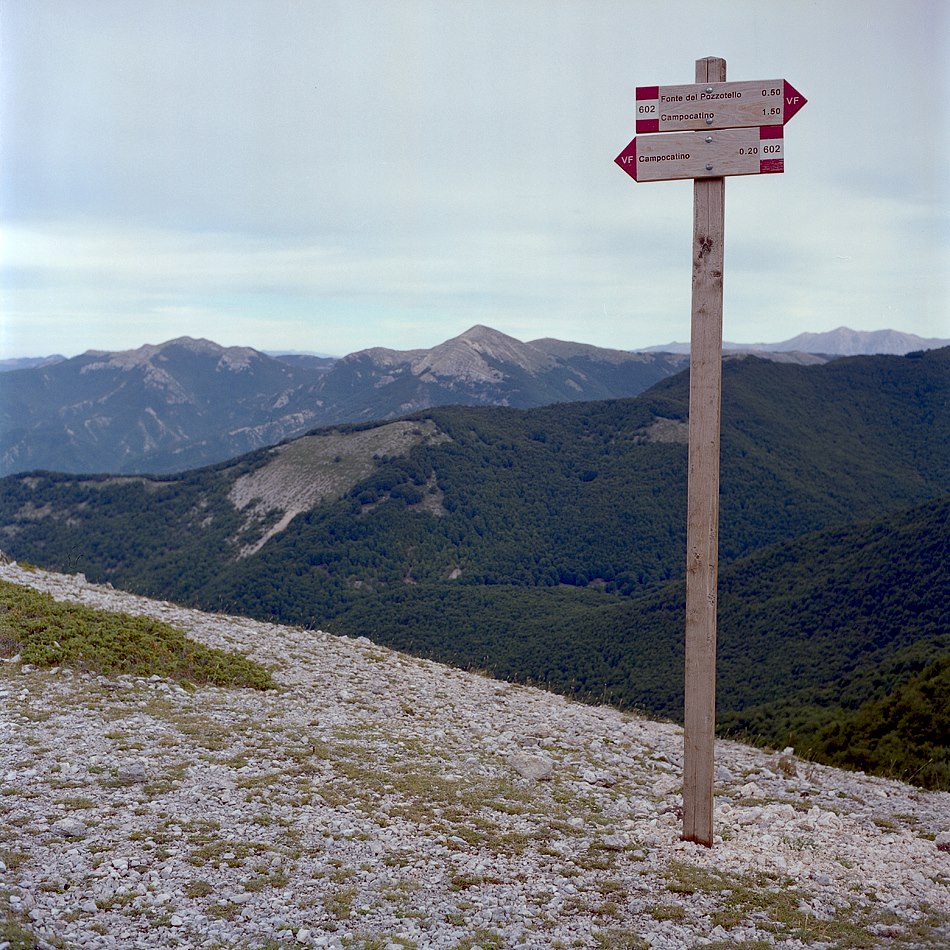 Segnaletica, Monti Ernici - ph. F.Ferreri